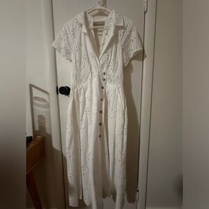 Maeve Eyelet Shirt Dress